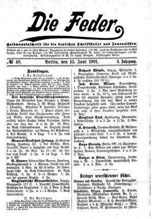 Die Feder on Jun 15, 1901