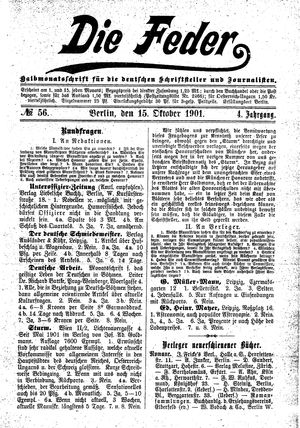 Die Feder on Oct 15, 1901