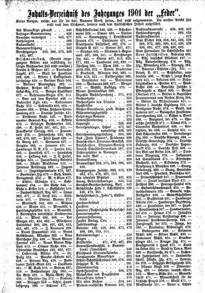Die Feder vom 15.12.1901