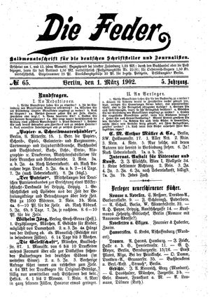 Die Feder on Mar 1, 1902