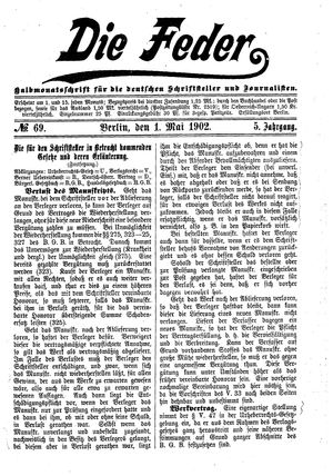 Die Feder vom 01.05.1902