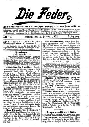 Die Feder vom 01.10.1902