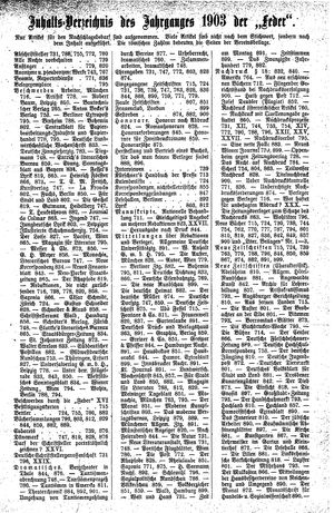 Die Feder vom 15.12.1903