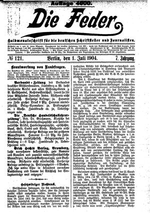 Die Feder on Jul 1, 1904