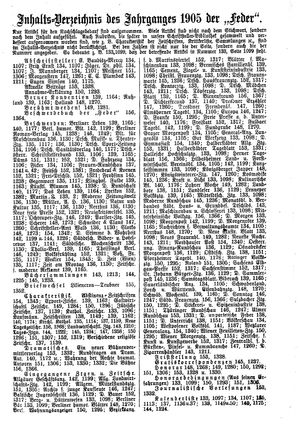 Die Feder vom 15.12.1905