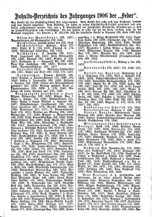 Die Feder vom 15.12.1906