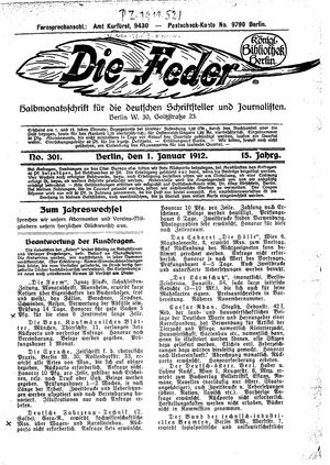 Die Feder vom 01.01.1912