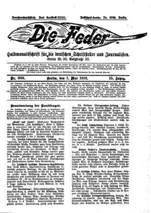 Die Feder vom 01.05.1912