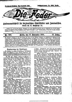 Die Feder vom 15.11.1912