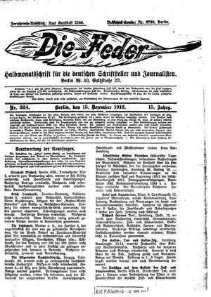 Die Feder vom 15.12.1912