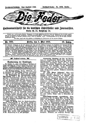 Die Feder vom 01.05.1913