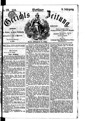 Berliner Gerichts-Zeitung vom 25.10.1854