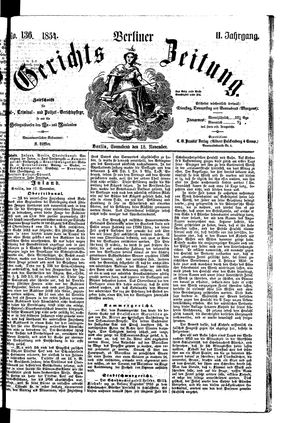 Berliner Gerichts-Zeitung on Nov 18, 1854