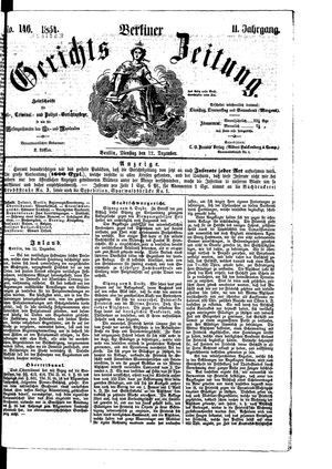 Berliner Gerichts-Zeitung vom 12.12.1854