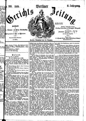 Berliner Gerichts-Zeitung on Dec 16, 1854