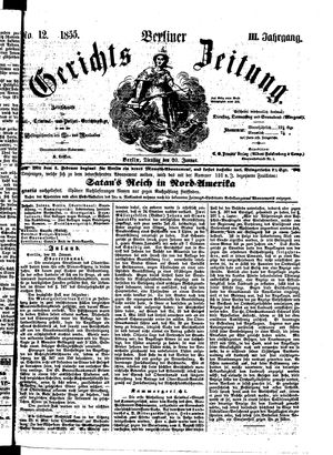 Berliner Gerichts-Zeitung vom 30.01.1855