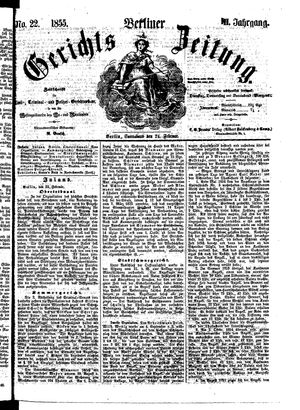 Berliner Gerichts-Zeitung vom 24.02.1855