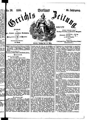 Berliner Gerichts-Zeitung vom 13.03.1855