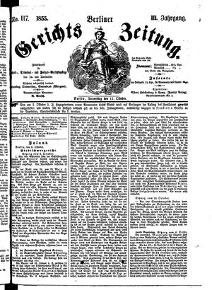 Berliner Gerichts-Zeitung vom 11.10.1855