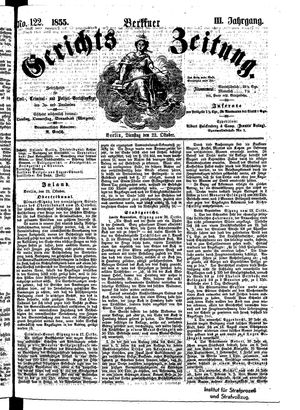 Berliner Gerichts-Zeitung on Oct 23, 1855