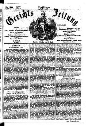 Berliner Gerichts-Zeitung vom 28.04.1857