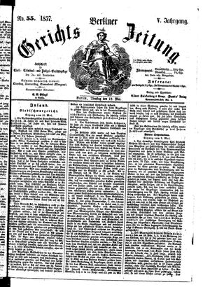 Berliner Gerichts-Zeitung vom 12.05.1857