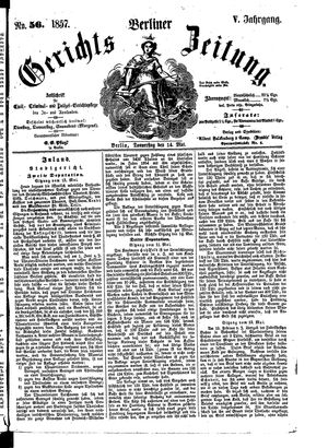Berliner Gerichts-Zeitung vom 14.05.1857