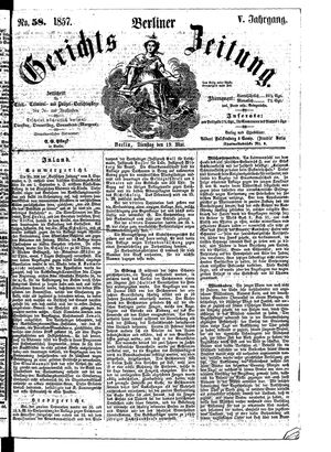 Berliner Gerichts-Zeitung vom 19.05.1857