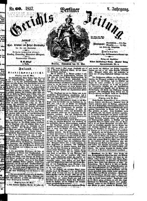 Berliner Gerichts-Zeitung vom 23.05.1857