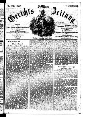 Berliner Gerichts-Zeitung vom 02.07.1857