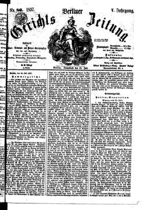 Berliner Gerichts-Zeitung vom 25.07.1857