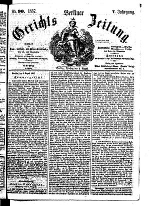 Berliner Gerichts-Zeitung vom 04.08.1857