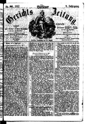 Berliner Gerichts-Zeitung vom 20.08.1857