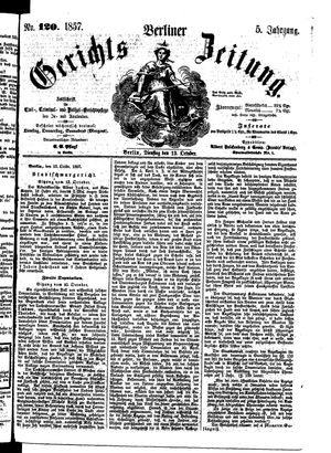 Berliner Gerichts-Zeitung vom 13.10.1857