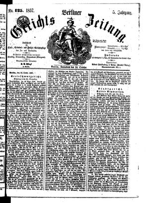 Berliner Gerichts-Zeitung vom 24.10.1857