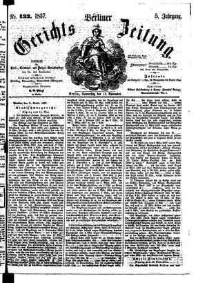 Berliner Gerichts-Zeitung on Nov 12, 1857