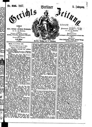 Berliner Gerichts-Zeitung vom 17.11.1857
