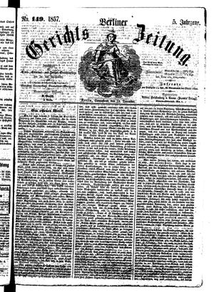 Berliner Gerichts-Zeitung vom 19.12.1857