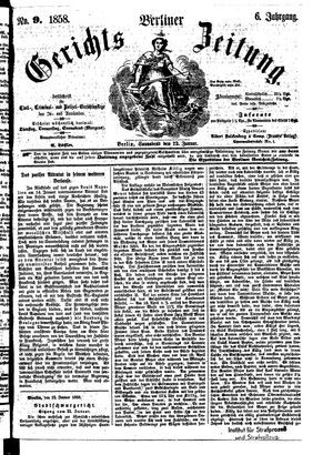 Berliner Gerichts-Zeitung vom 23.01.1858