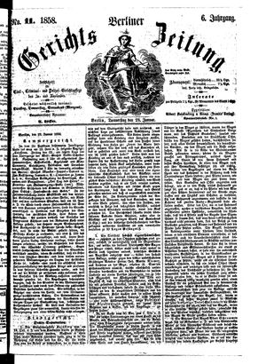 Berliner Gerichts-Zeitung on Jan 28, 1858