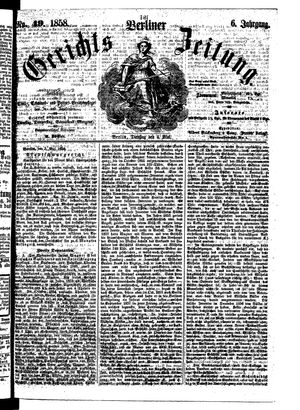 Berliner Gerichts-Zeitung vom 04.05.1858