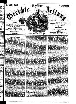 Berliner Gerichts-Zeitung on Jul 24, 1858