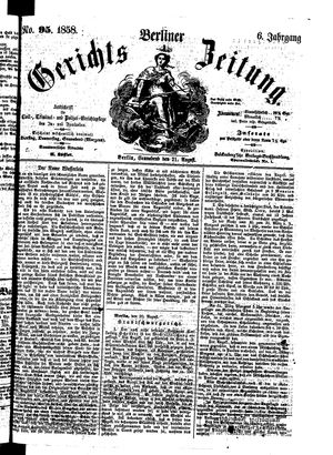 Berliner Gerichts-Zeitung vom 21.08.1858