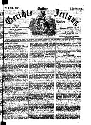 Berliner Gerichts-Zeitung vom 02.12.1858