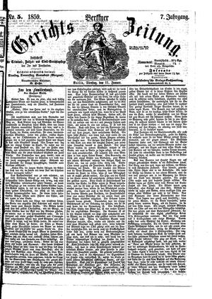 Berliner Gerichts-Zeitung on Jan 11, 1859