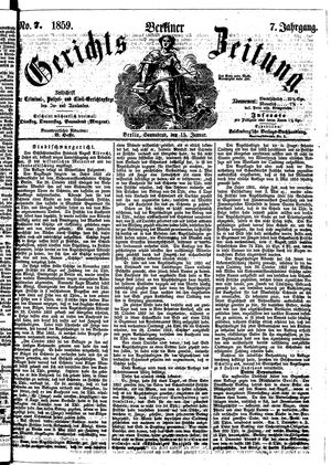 Berliner Gerichts-Zeitung on Jan 15, 1859