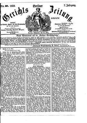 Berliner Gerichts-Zeitung on Mar 26, 1859
