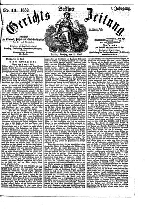Berliner Gerichts-Zeitung vom 12.04.1859