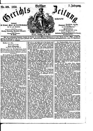 Berliner Gerichts-Zeitung vom 03.05.1859