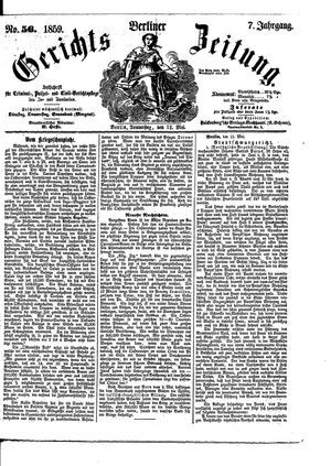 Berliner Gerichts-Zeitung vom 12.05.1859